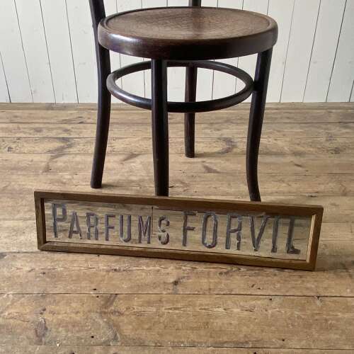 Antique Perfume Advertising Mirror