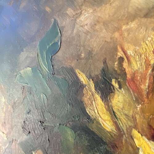Vintage Oil Painting - Floral Display