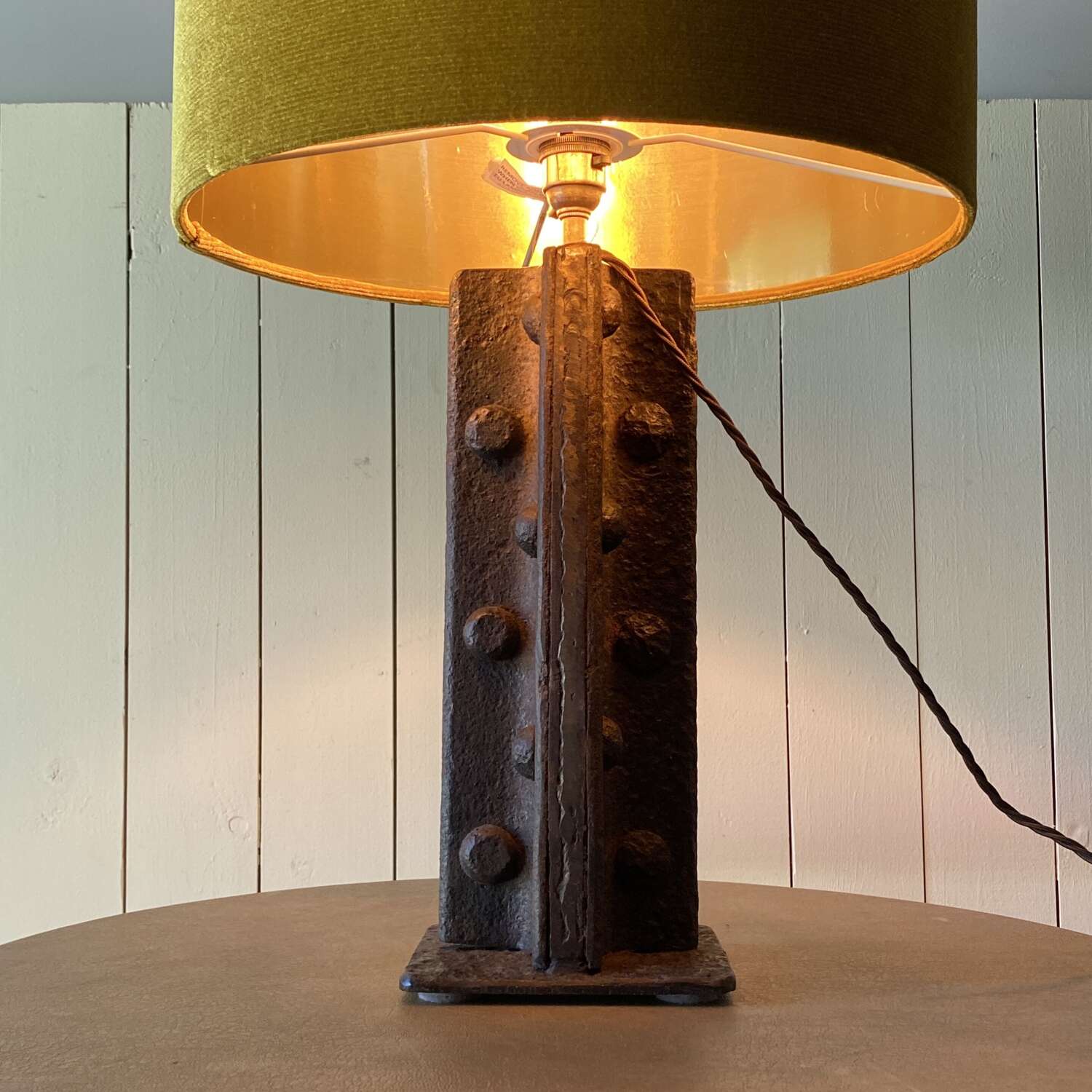 Vintage Brutalist Table Lamp
