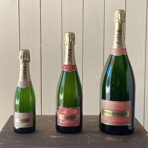 Trio of Dummy Champagne Bottles