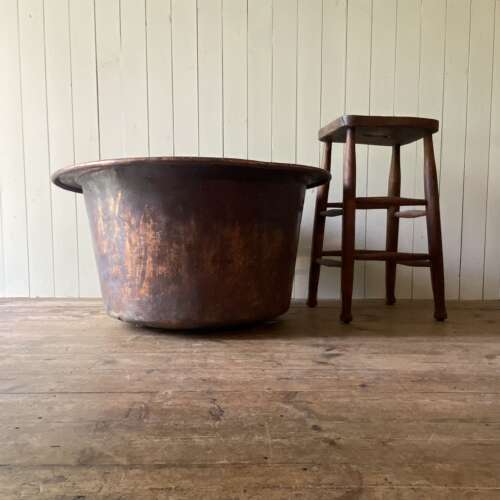 Large Vintage Copper Planter