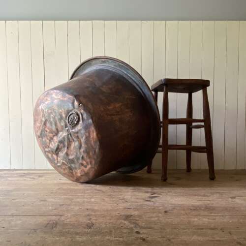 Large Vintage Copper Planter