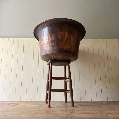 Large Vintage Copper Planter