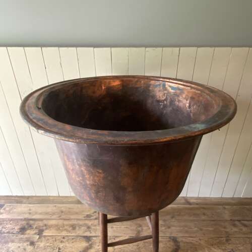 Large Vintage Copper Planter