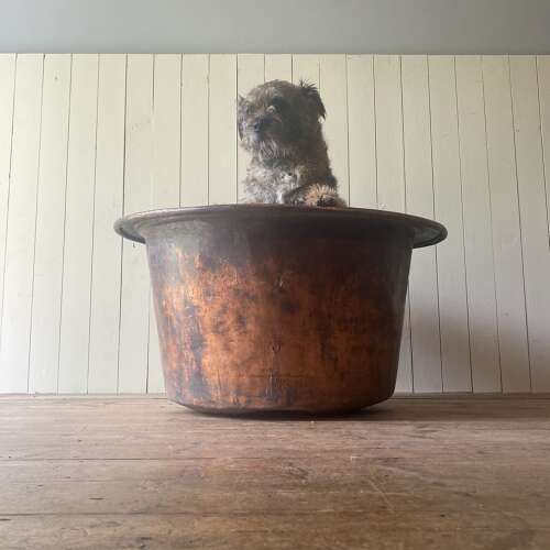 Large Vintage Copper Planter