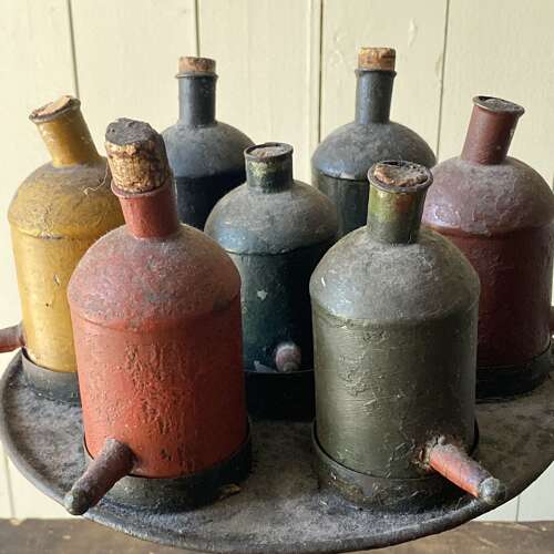 Antique Toleware Printers Paints