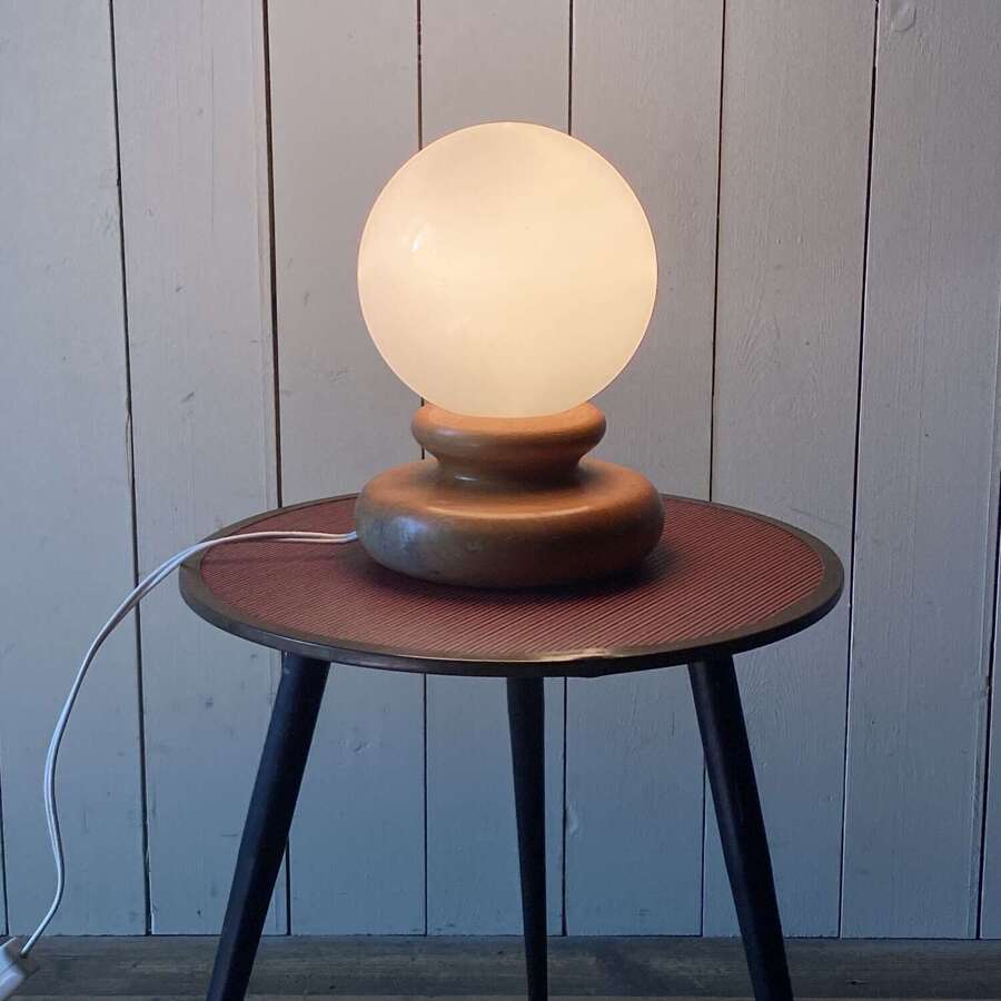 Vintage Opaline Lamp