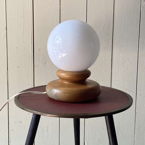Vintage Opaline Lamp