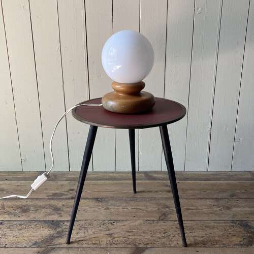 Vintage Opaline Lamp