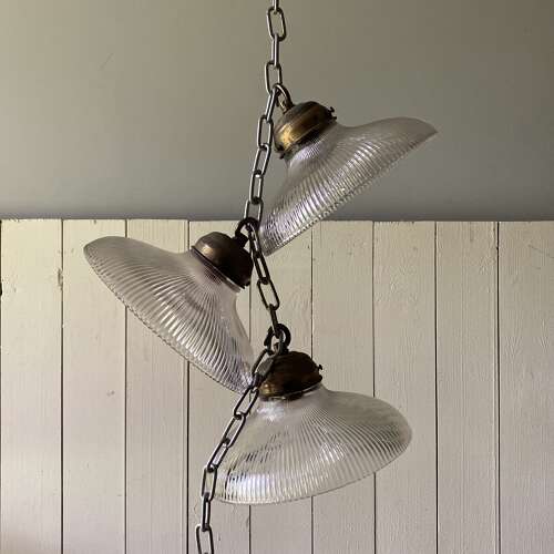 Vintage Holophane Pendant Light