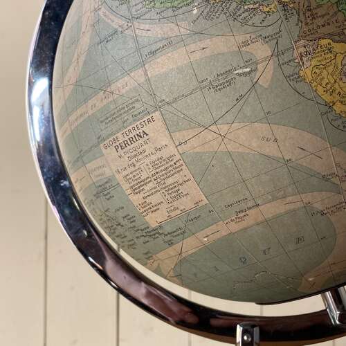 Vintage Glass Illuminated Globe