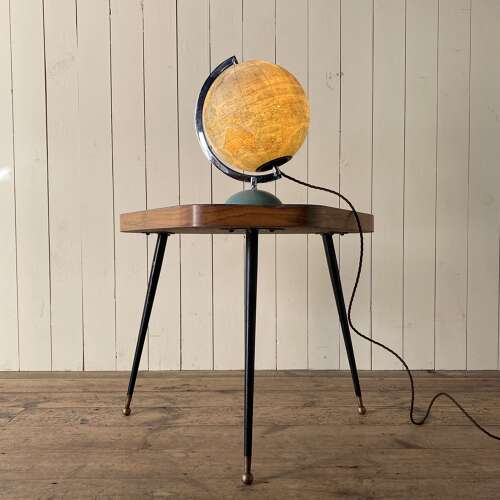 Vintage Glass Illuminated Globe