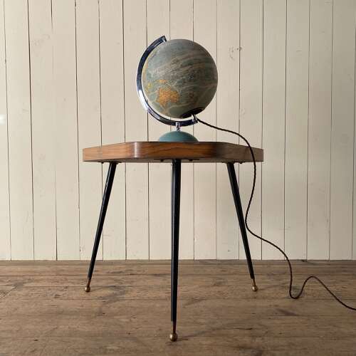Vintage Glass Illuminated Globe