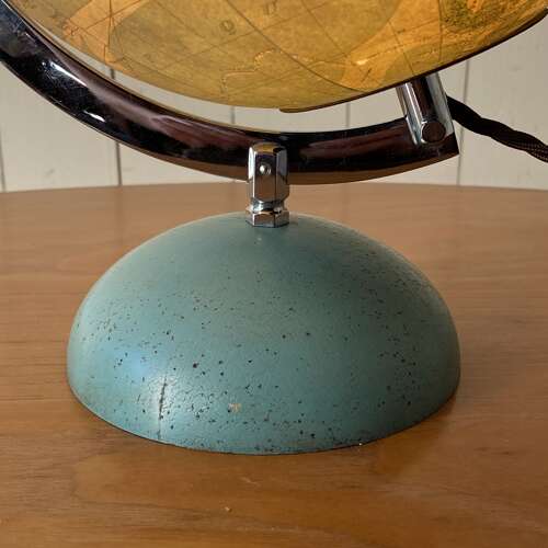 Vintage Glass Illuminated Globe