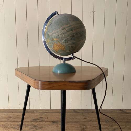 Vintage Glass Illuminated Globe