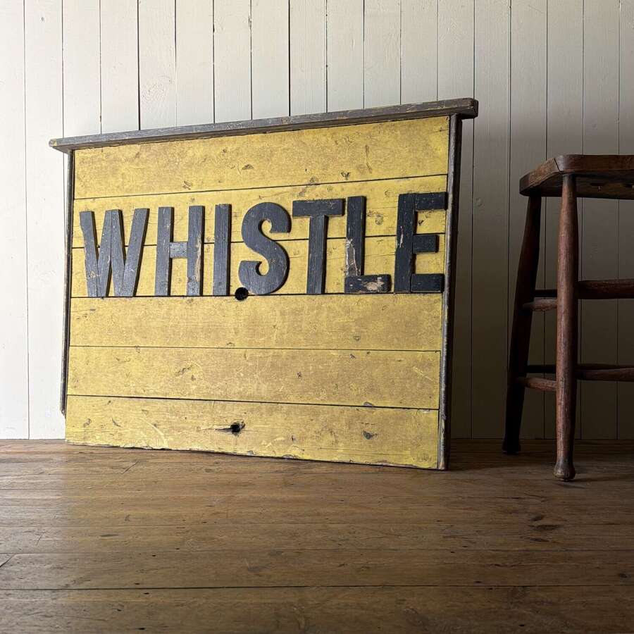 Vintage Railwayana Sign - Whistle